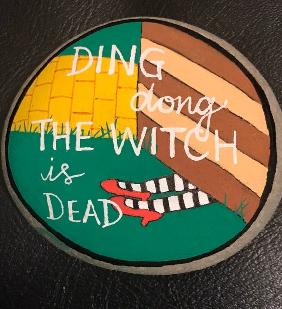The Wizard Of Oz Ding Dong The Witch Is Dead Feet Under Etsy