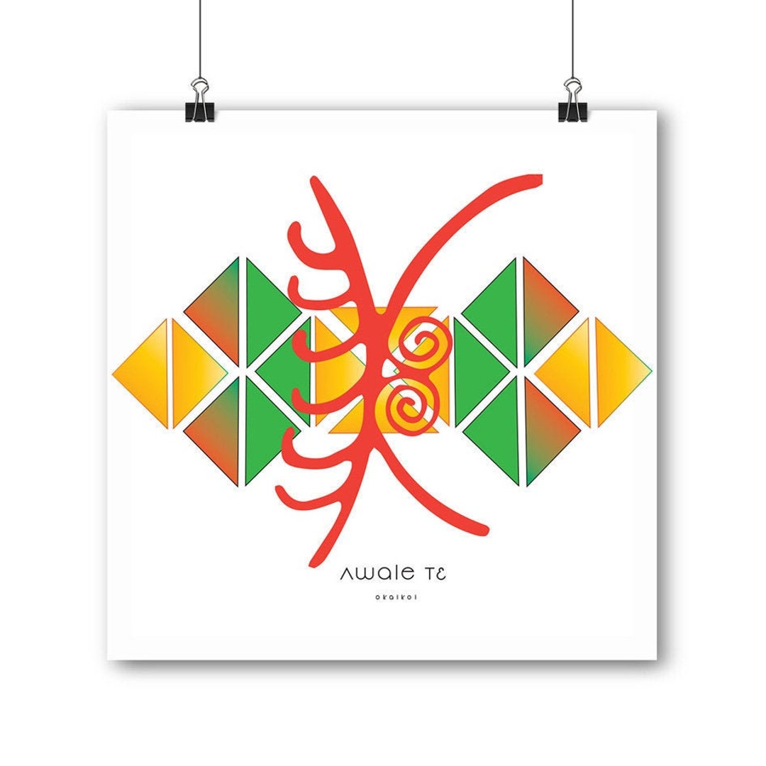 Awale Tɛ Contemporary African, Wall Decor Etsy