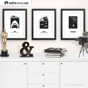 Titanic Print, Alternative Movie Poster, RMS Titanic, Iceberg Collision, Movies, Gift, Quality Prints, Black & White, Minimal Cine Wall Art image 5