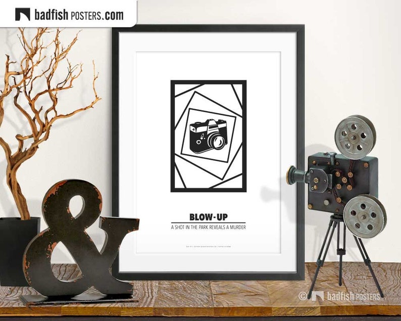 Blowup Print Alternative Movie Poster Minimalist Wall Art Etsy