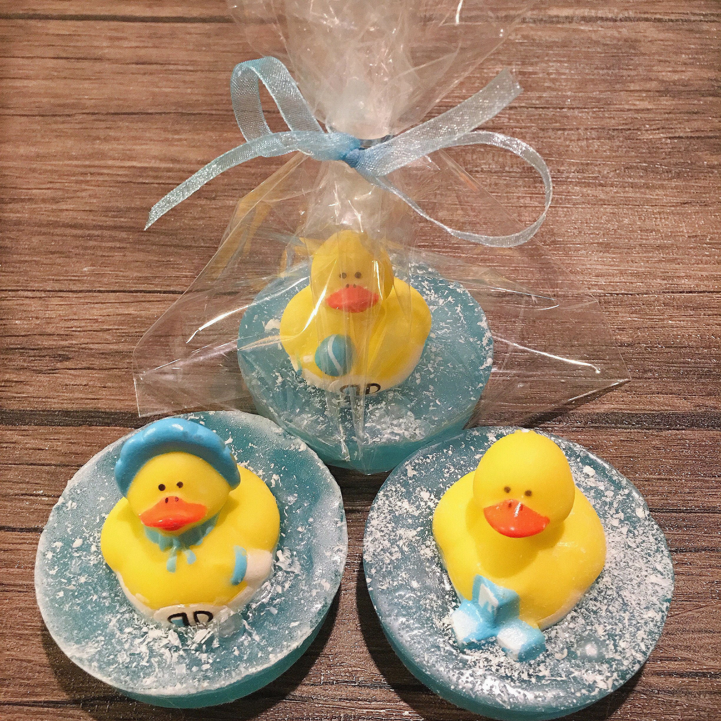 Boy Rubber Duck Soap Set Of 10 Rubber Ducky Baby Shower Etsy