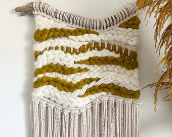 Ochre Macraweave | Macrame | Woven Wall Hanging | Fiber Art