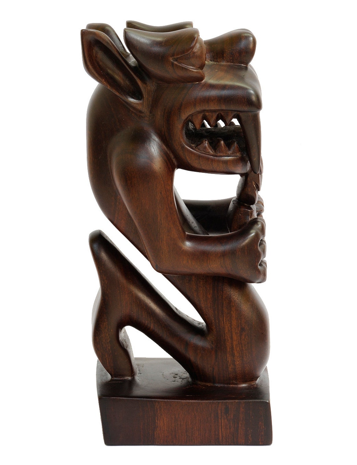 Mah Meri Spiritual Wood Carving Handmade Sculpture Statue Etsy