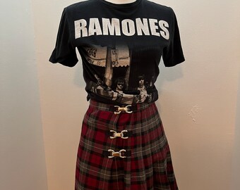 Wool plaid skirt Y2K