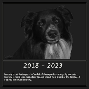Custom Granite Pet Memorial