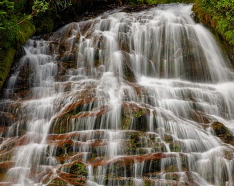 Copper Falls / landscape color photograph, fine art, wall art, landscape photo, color photography, waterfall art, waterfall photo