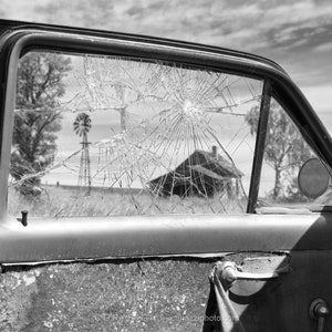 Shattered Hopes / rustic black and white photograph, fine art, rustic wall art print, rural photo, b&w photography, farmhouse decor