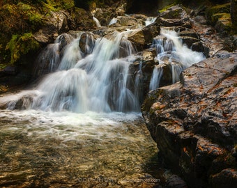 Cascade / landscape color photograph, fine art, wall art, landscape photo, color photography, waterfall art, waterfall photo