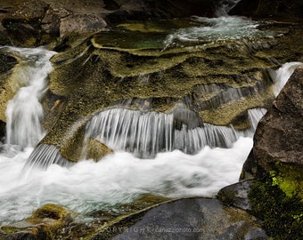Flow-Formed River Landscape Photograph, Fine Art Giclée Print