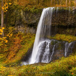 Silver Creek Falls / landscape color photograph, fine art, wall art, landscape photo, color photography, waterfall art, waterfall photo