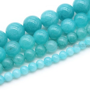 Ice Type Blue Chalcedony Beads,Loose Beads Supply,Healing Smooth Chalcedony Bead,Loose Beads for DIY Jewelry,Wholesale-4mm 6mm 8mm 10mm 12mm