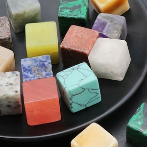 18mm 20pz Pietre preziose, Cubo Whiskeystones, Pietre preziose multicolore, Pietre preziose curative, Creazione di gioielli, Pietre preziose all&#39;ingrosso, Pietre preziose curative, DIY-A1138