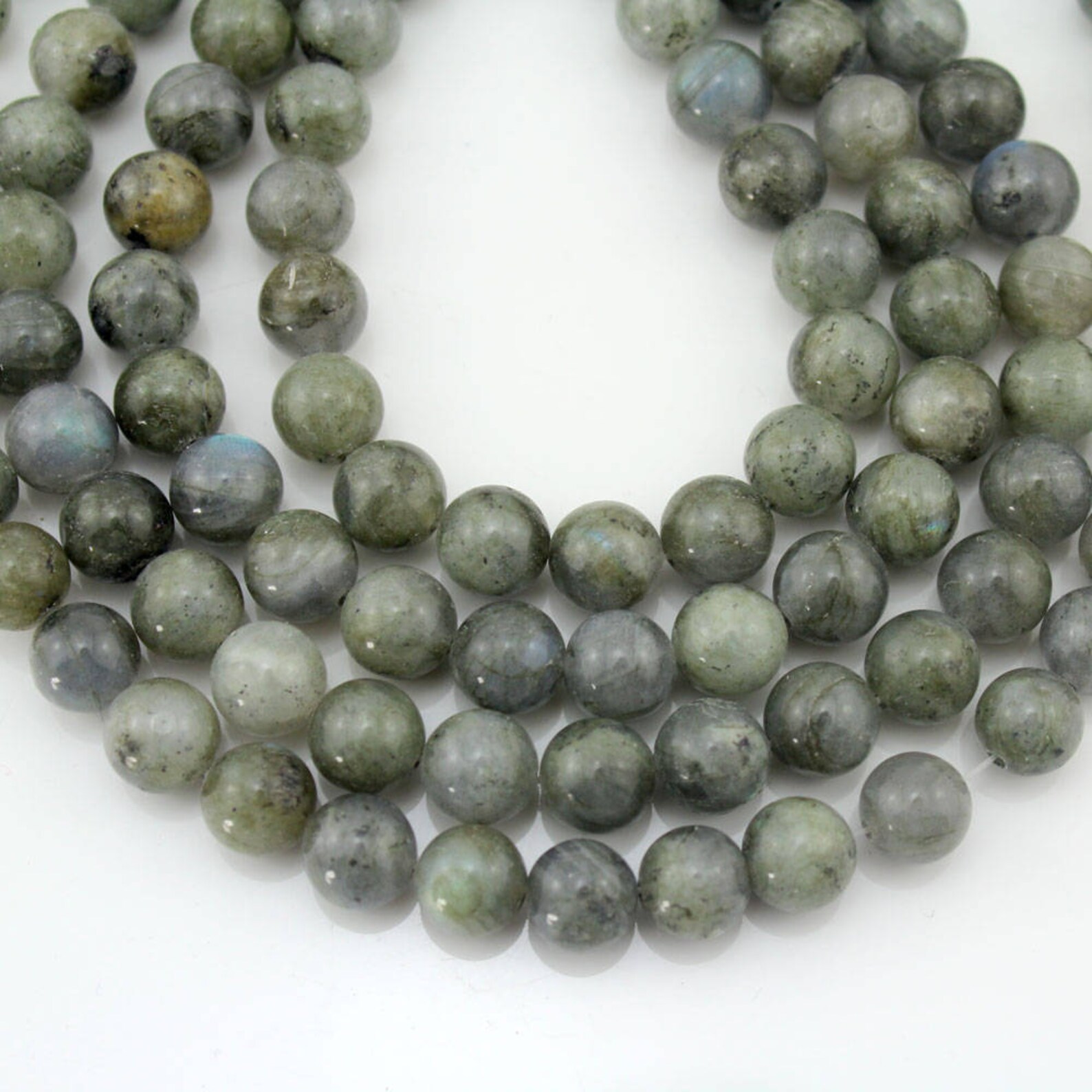 Natural Flash Beads Round Flash Stone Beads Flash | Etsy