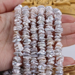 3-4.5X9-12mm White Keshi Freshwater Pearls,Cornflake Shape Keshi Chip Petal Pearl,Freshwater Pearl for Jewelry Making,Wholesale Pearl-ZS0010