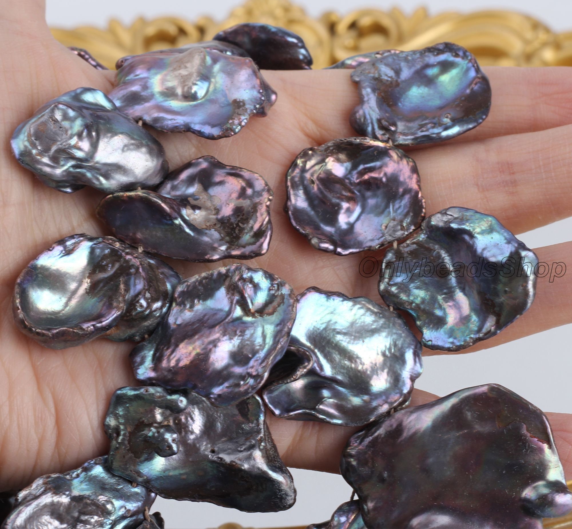18-22x23-28mm Beautiful Freshwater Petal Pearl,lustrous