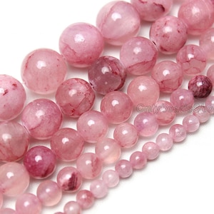 Blood Red Persian Jade Beads,AAA Round Jade Beads,Loose Jade Beads For Bracelet/Necklace DIY, Jewelry Making,Jewelry Supply-STN00152