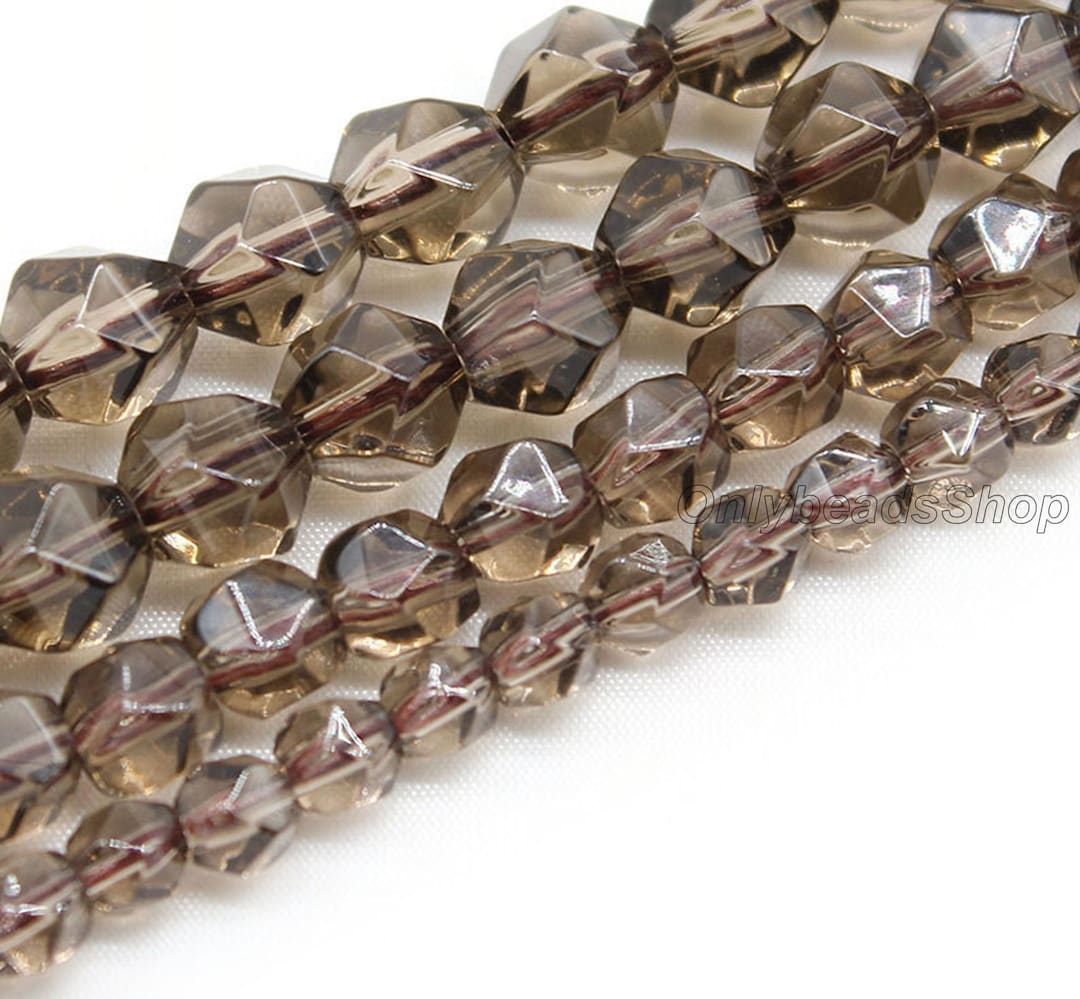 Tawny Crystals Gemstone Beads, Faceted Gemstone Beads,rare Rhombus Crystals, DIY Loose Diamond