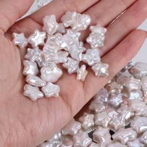 12x12MM Beautiful Star Freshwater Pearl,Star-Shaped Pearls,White Pearl Supplies,Natural Loose Pearl,Pearl forDIY Gift,Wholesale Pearls-WH008