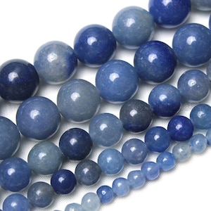Blue Aventurine Chalcedony Beads,Loose Round Chalcedony Beads,Semi Precious Bead,Smooth Blue Beads Wholesale,,DIY Gift-4mm 6mm 8mm 10mm 12mm