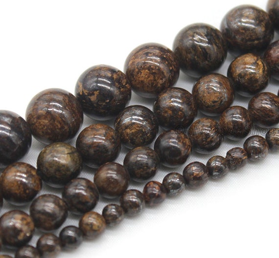 Rare Dark Brown Copper Mineral Beads,unique Dark Brown Gemstone