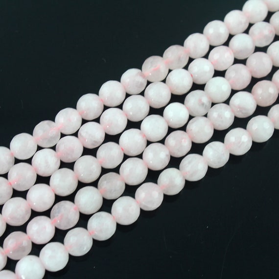 Approx 64 Beads 15/" Strand Smooth Watermelon Red Stone 6mm Rounds