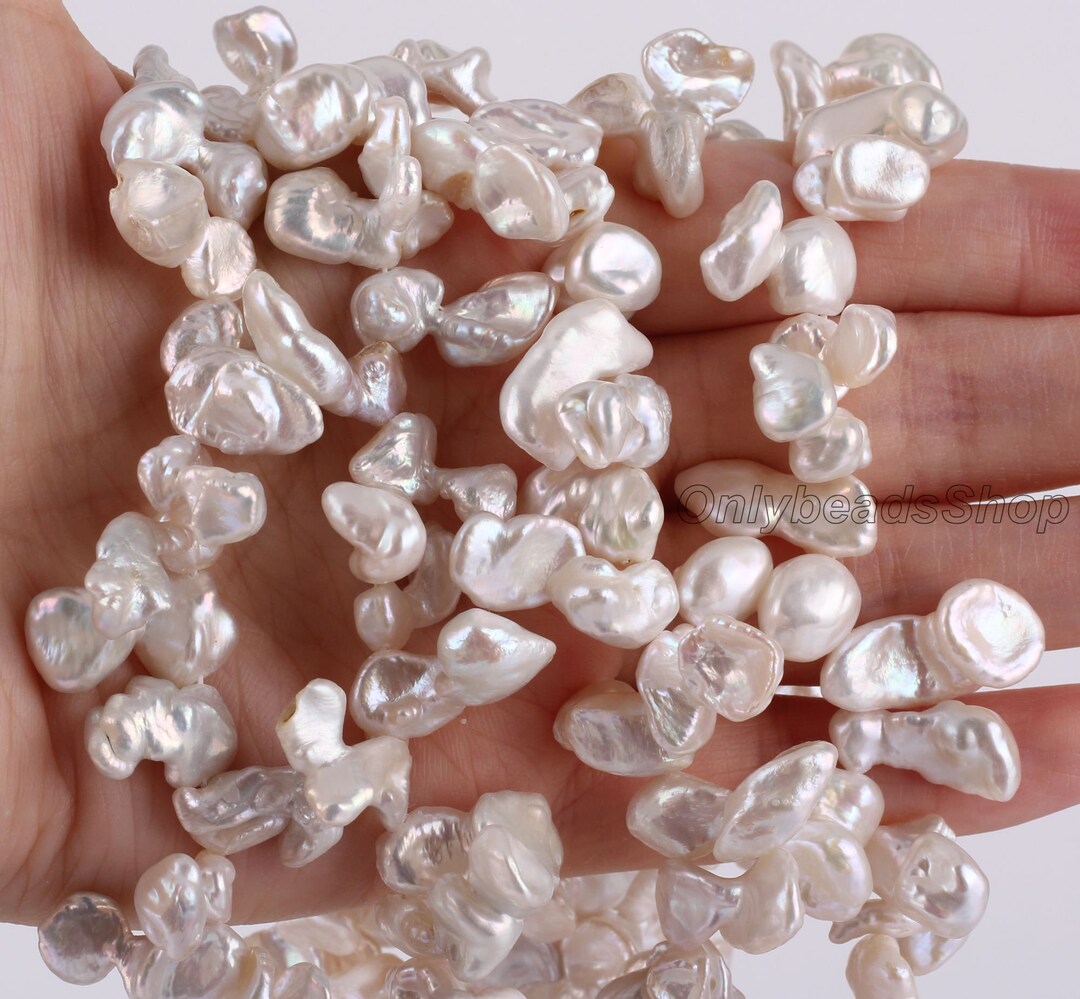 Perle Acqua Dolce Naturali HOBBIESAY - 22 Pezzi Per Gioielli Fai Da Te - Foto 1