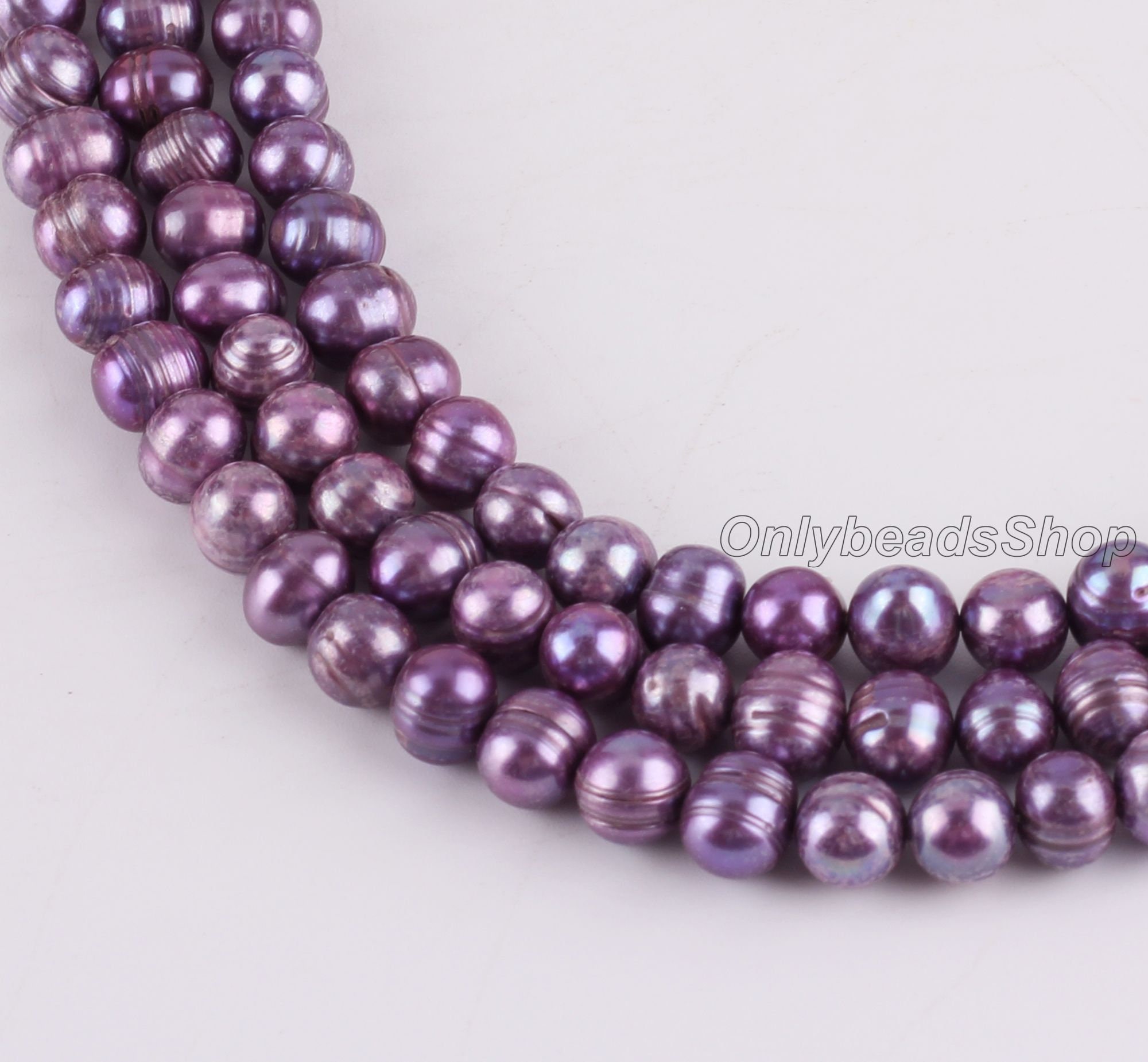 Collana In Perle D'Acqua Dolce Naturale TIANGUO – Rosa, 8-9mm – Elegante E Perfetta Per Ogni Occasione - 2