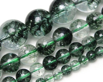 Green Phantom Quartz Crystal Beads,Green Crystal For Jewelry Making Supplies,Healing Energy Crystals,Wholesale Green Crystal,DIY-STN00347