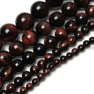 Grade A Red Tiger Eye Gemstone, High Quality Red Stone,Loose Stone Strand,High Luster Wholesale Agate Stone 4mm 6mm 8mm 10mm 12mm-STN00117