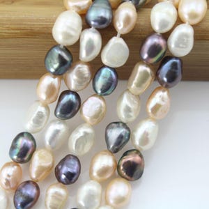 8-9MM Natural Baroque Freshwater Pearl,Colorful Pearls,Loose Pearls Supply,Wholesale Pearl,DIY Pearl Jewelry,One Full Strand Pearls Supply