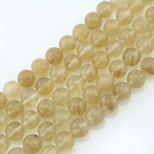 1 Full Strand 15.5&quot; Loose Round Semi Precious Created Watermelon FruityCherry Quartz Gemstone Beads for Jewelry Making 4/6/8/10/12mm