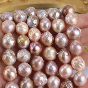 10-14mm Natural Edison Round Pearls,Wish Pearls,Genuine Freshwater Pearls,Loose Pearls Supply,Pearls for DIY Jewelry-15.5inches-ADS0010-2
