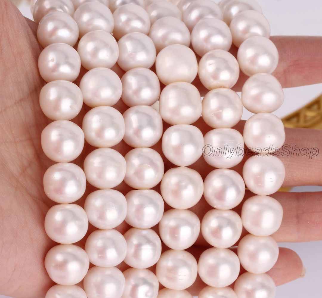 Perlas de agua dulce blancas naturales de 11 a 12 mm, suministro de ...