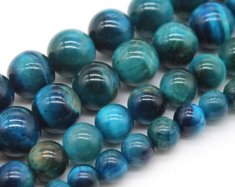 Perline Di Pietra Preziosa Naturale Genuina Di Occhio Di Tigre - Foto 7