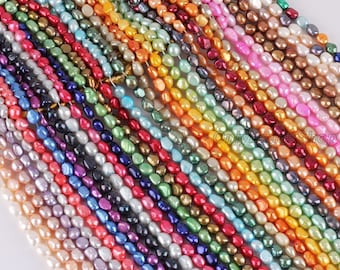 8-9mm Multicolored  Natural Freshwater Nugget Pearls,Cultured Pearls String Supply,Wholesale Irregular Pearls-LN005