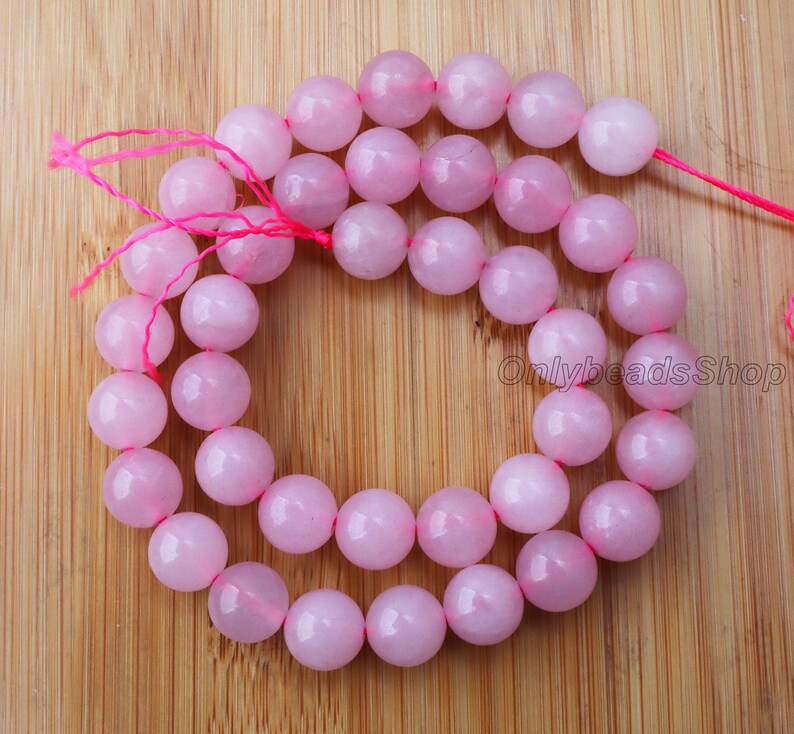 Watermeloenroze kristalkralen,voorraad gladde ronde edelsteenkralen,sieraden maken,doe-het-zelfcadeau-4/6/8/10 mm afbeelding 7