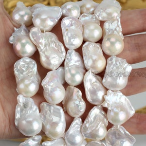 【70％OFF】 Large 18-20x20-23mm White Baroque Strand,white Pearl Baroque 置物
