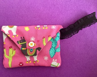 Llama and Cactus Small Purse