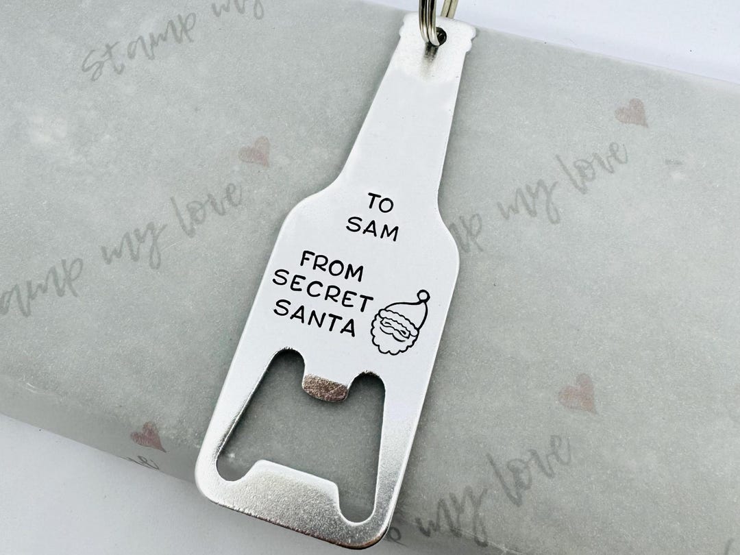 Personalised Secret Santa Gift Christmas Bottle Opener Joke Christmas personalised-secret-santa-gift-christmas-bottle-opener-joke-christmas