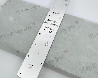 Personalised 'Always Remember You Are Loved' Bookmark, Gift for Book Lover, Reading Book Mark