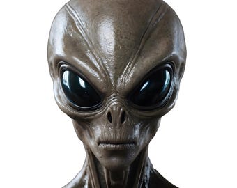 Archivo STL de busto de cabeza alienígena para impresora 3D. Modelo para impresión 3D. Uso comercial: imprimir y vender.