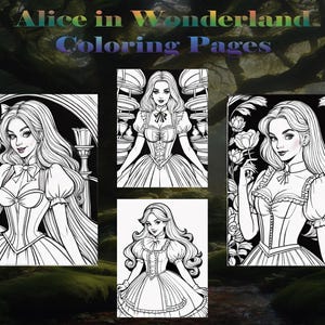 Alice in Wonderland Coloring Pages For Printing