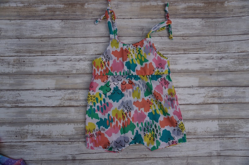 18-24 m Tie Overalls Lemon Sorbet summer spring easter
