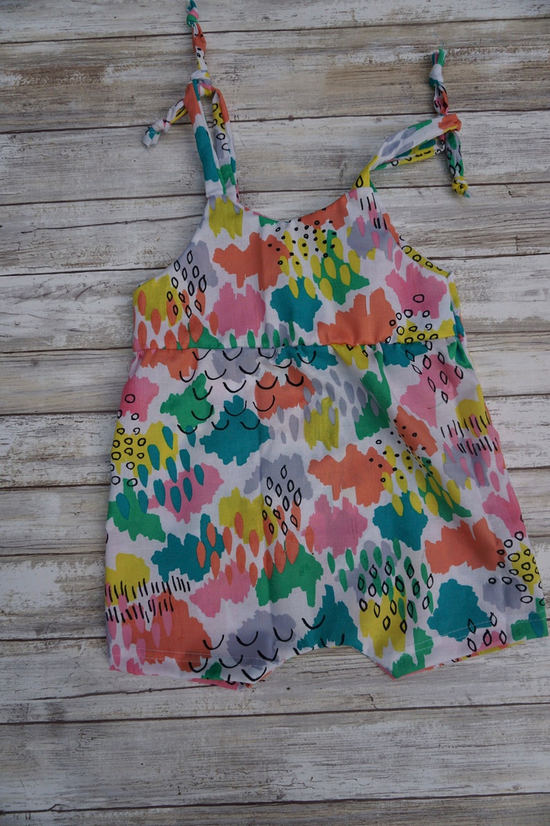 18-24 m Tie Overalls Lemon Sorbet summer spring easter