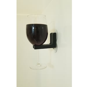 Shower Wine Holder | Pick your color | Dual suction cup | Customize with name! | Perfect birthday gift idea | 3D Printed