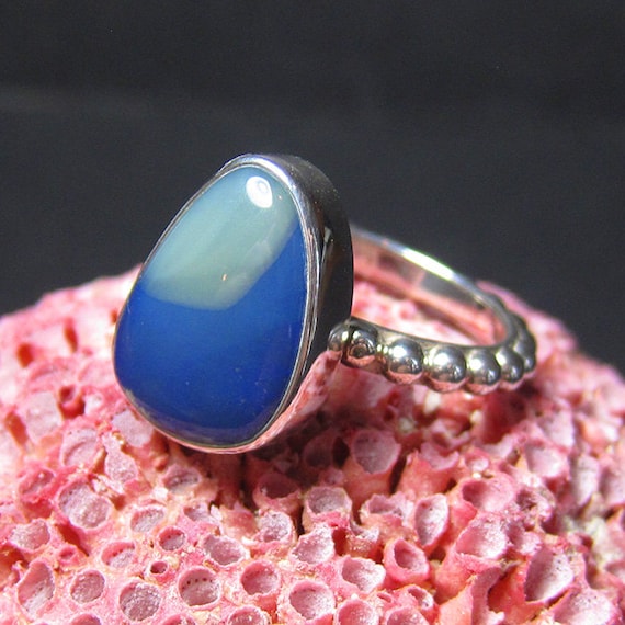 Australian Blue Opal Ring