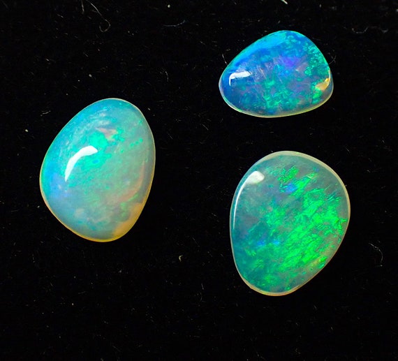 Australian Opal - 3 pc Quality Ring Stones #3