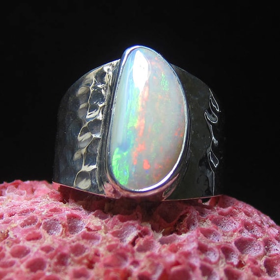 Australian Crystal Opal  Ring - 2.9ct