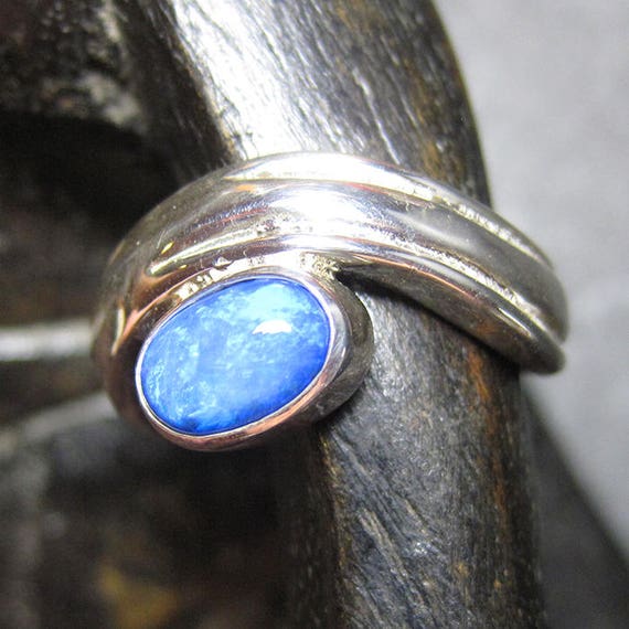 Australian Blue Opal Ring - LMJ381