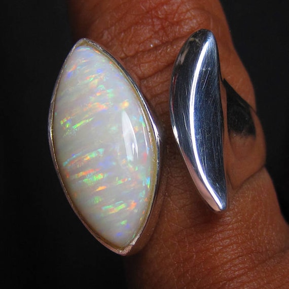 Australian Blue Opal Ring